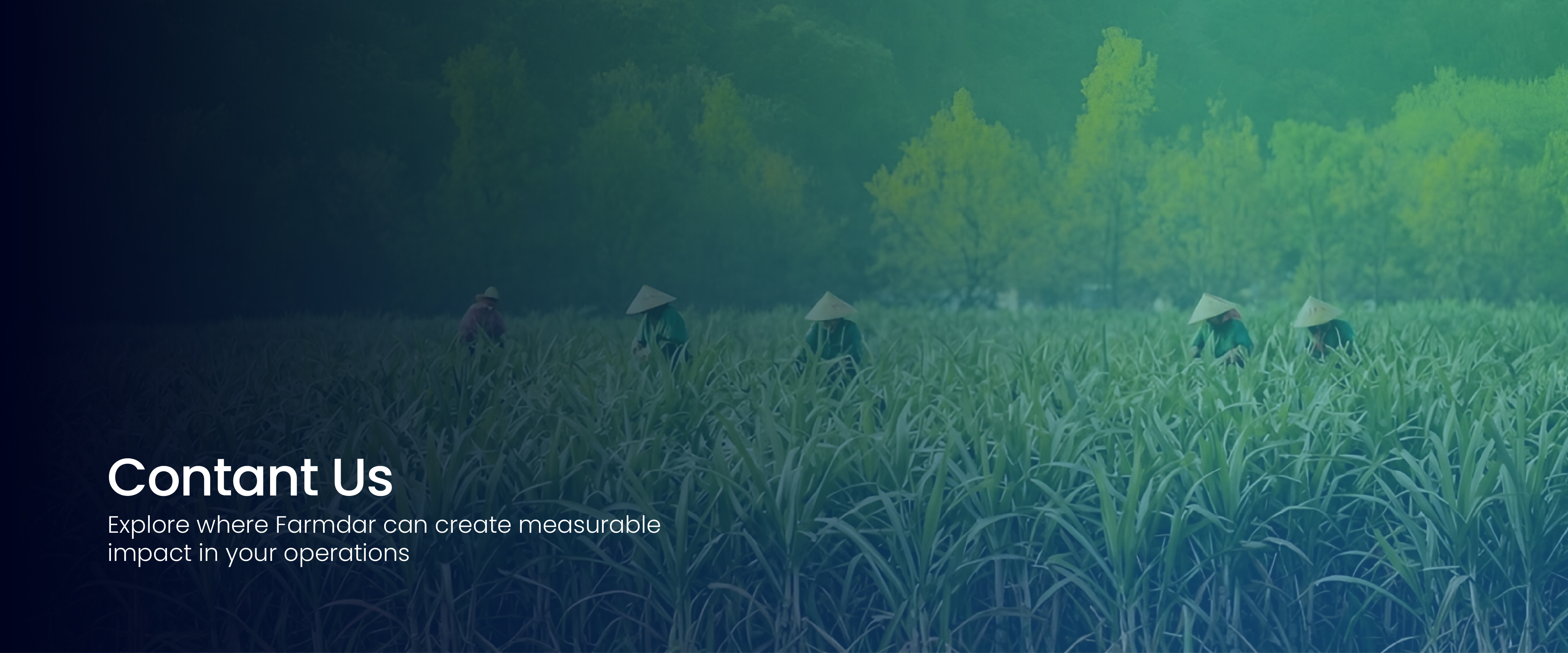 Farmdar contact us screen